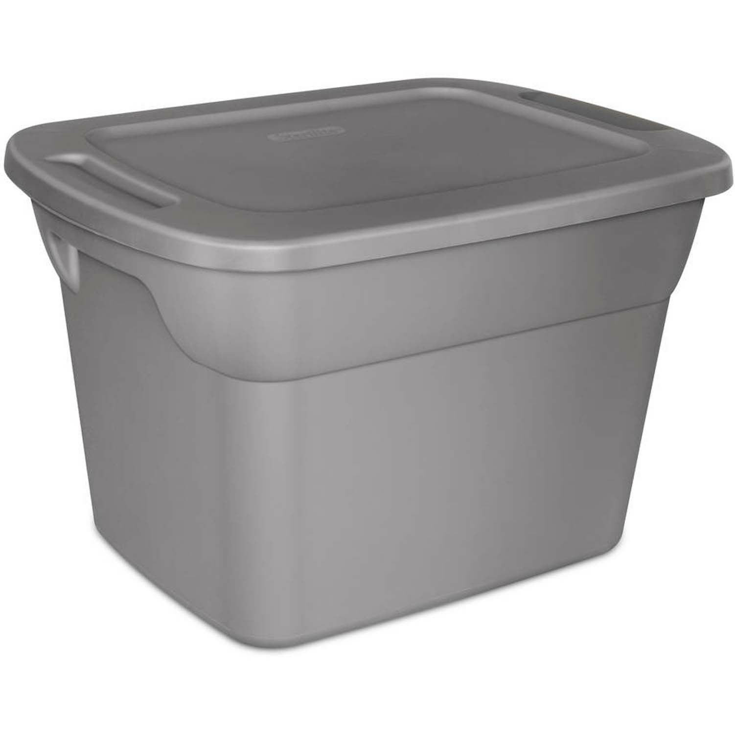 8 Plastic Storage Containers Box Sterilite 18 Gallon Stackable Bin in size 1502 X 1501