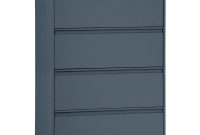 800 Series 36 In W 4 Drawer Full Pull Lateral File Cabinet In Black pertaining to measurements 1000 X 1000