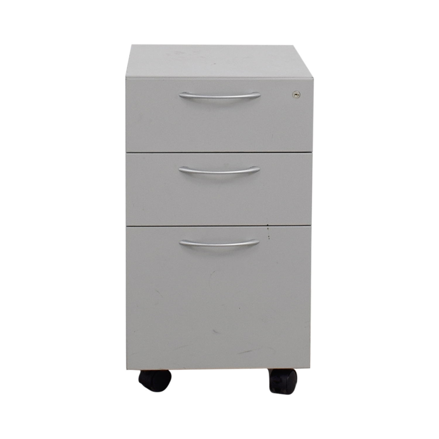 90 Off Allsteel Allsteel Light Grey Two Drawer Cabinet On Casters with regard to size 1500 X 1500