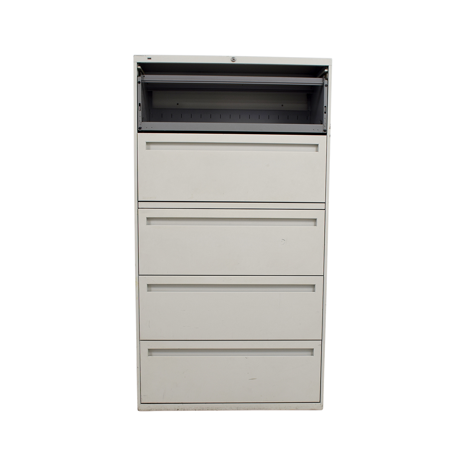 90 Off Hon Hon White Five Drawer Lateral File Cabinet Storage pertaining to proportions 1500 X 1500