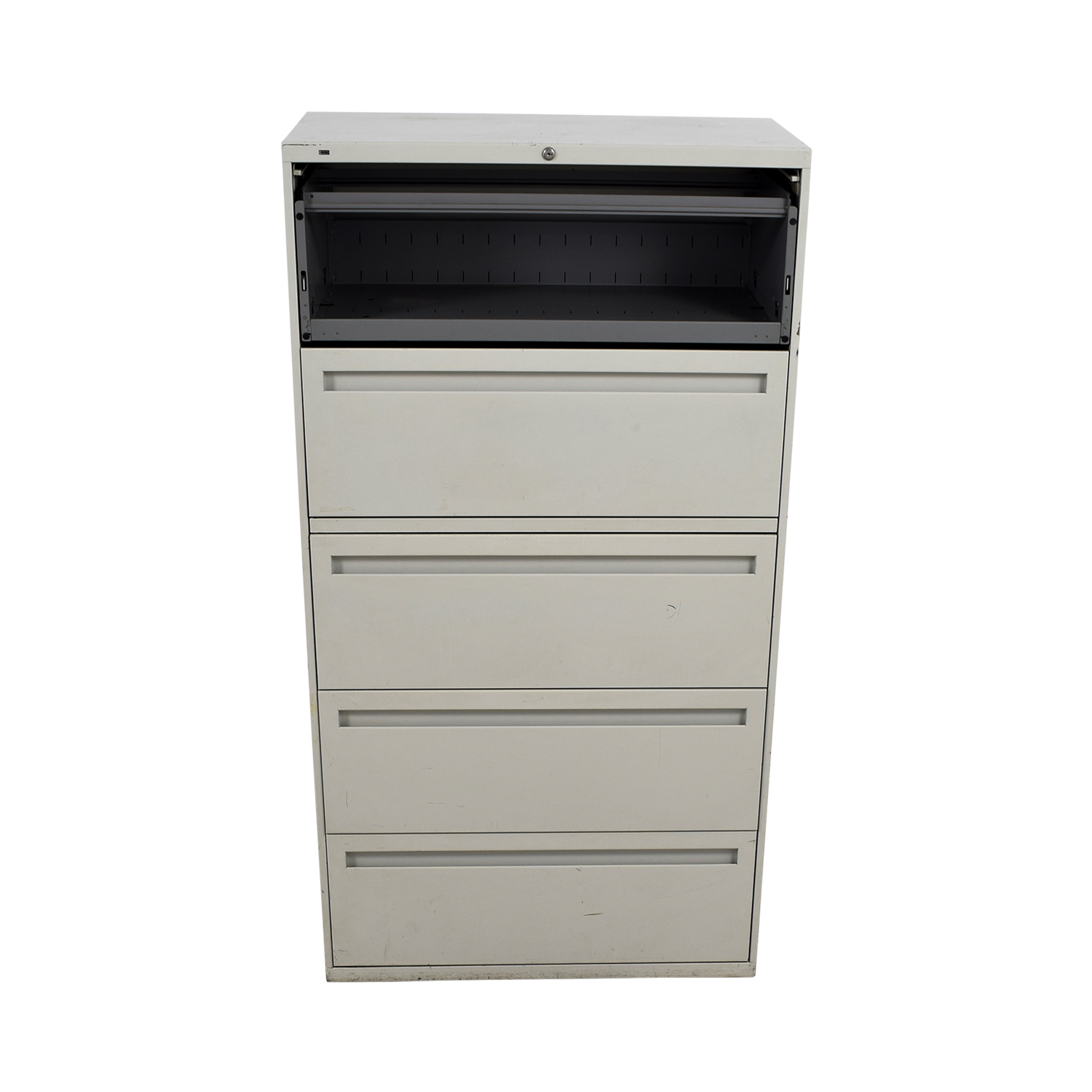 90 Off Hon Hon White Five Drawer Lateral File Cabinet Storage throughout sizing 1500 X 1500