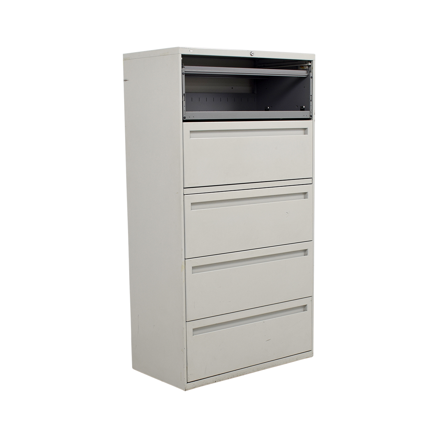 90 Off Hon Hon White Five Drawer Lateral File Cabinet Storage within size 1500 X 1500
