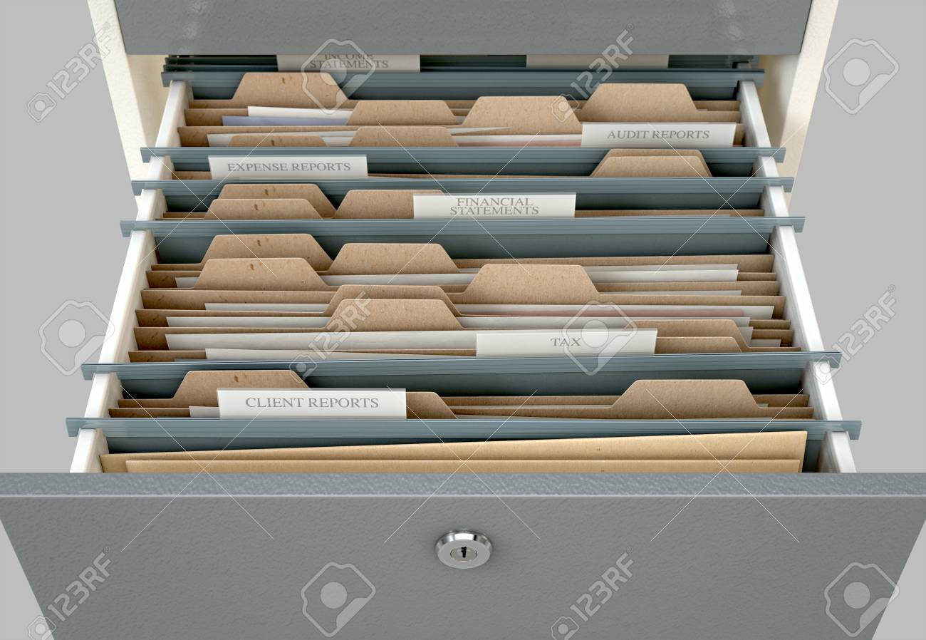 A 3d Render Closeup View Of An Open Filing Cabinet Drawer Revealling regarding measurements 1300 X 898