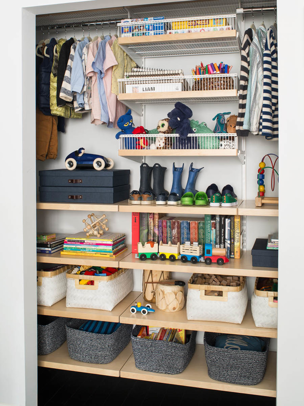 A Harmoniously Shared Elfa Kids Closet Container Stories throughout measurements 1000 X 1334