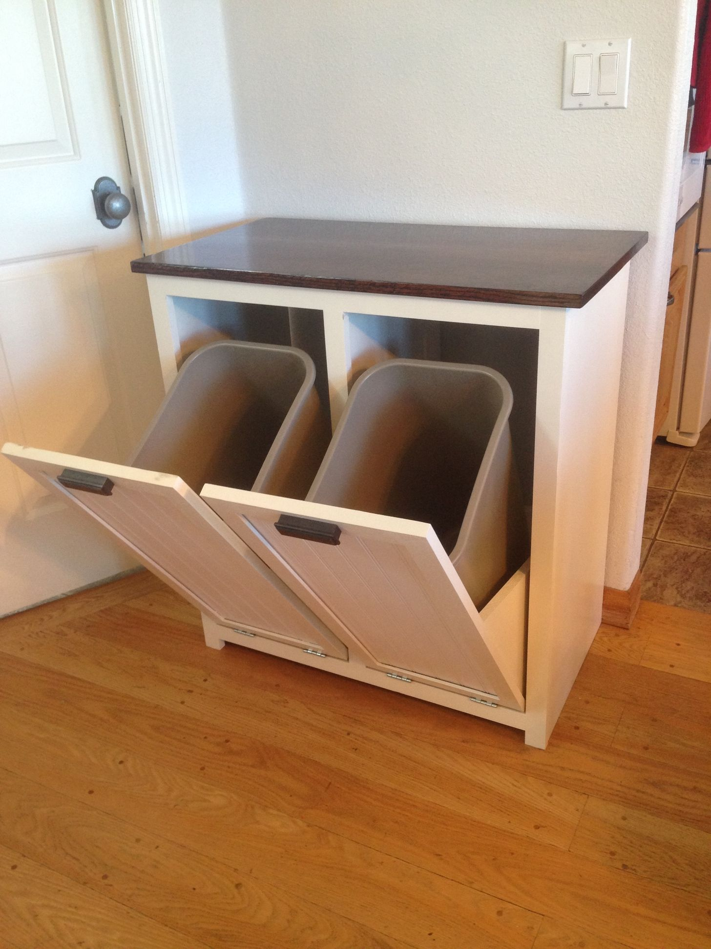 A Tilt Out Garbage And Recycling Cabinet Diy Home Projects in size 1456 X 1941