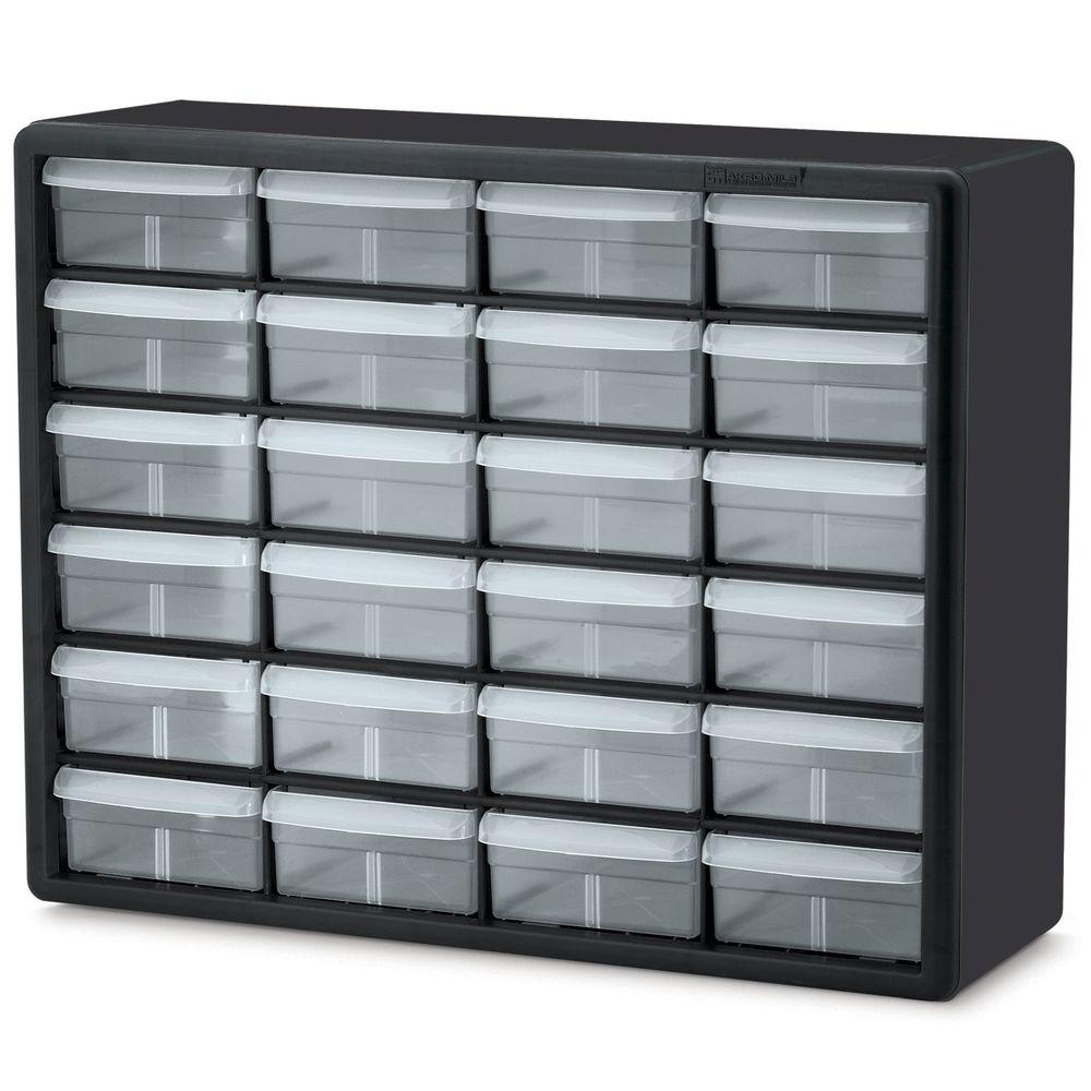 Akro Mils Storage Cabinet 24 Large Drawer Bin Small Parts Stackable for measurements 1000 X 1000