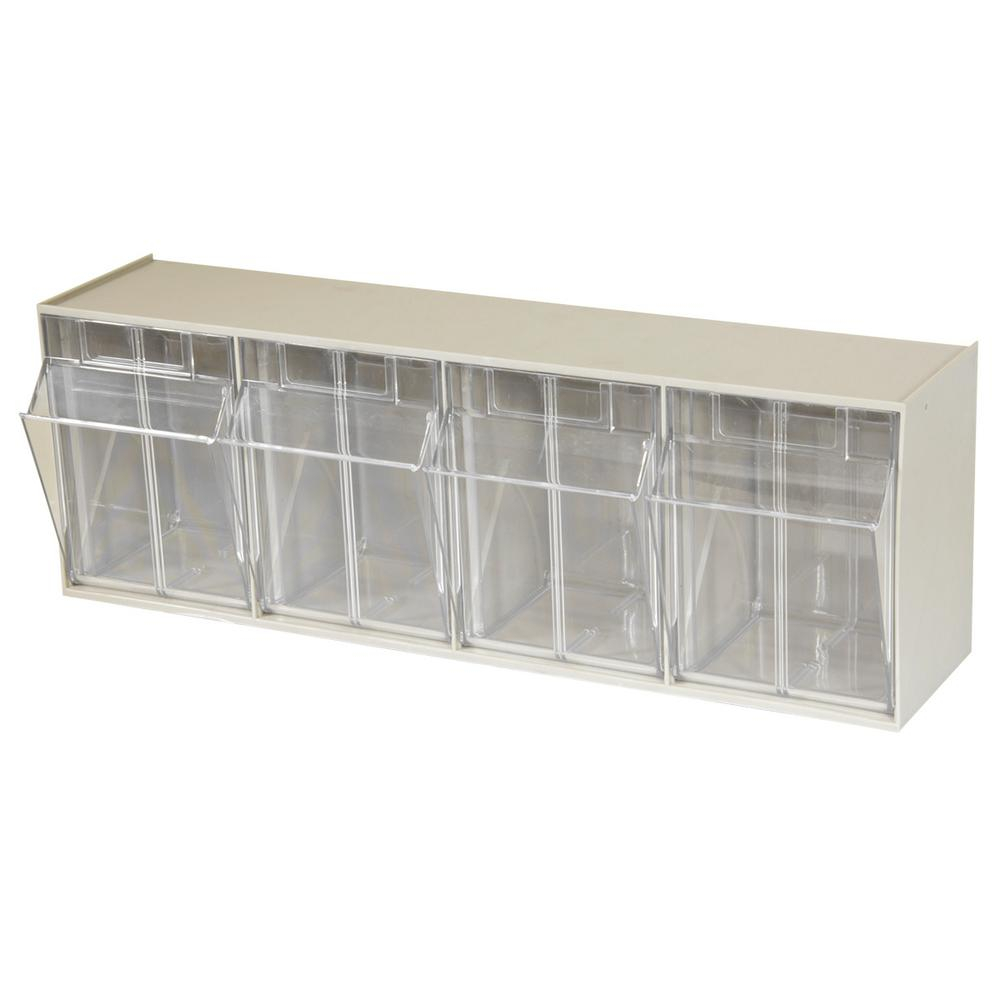 Akro Mils Tiltview Cabinet 4 Compartment 25 Lb Capacity Small Parts throughout size 1000 X 1000