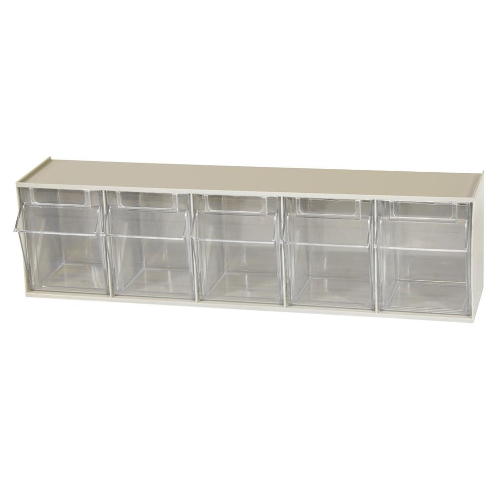 Akro Mils Tiltview Cabinet 5 Compartment 20 Lb Capacity Small Parts intended for measurements 1000 X 1000