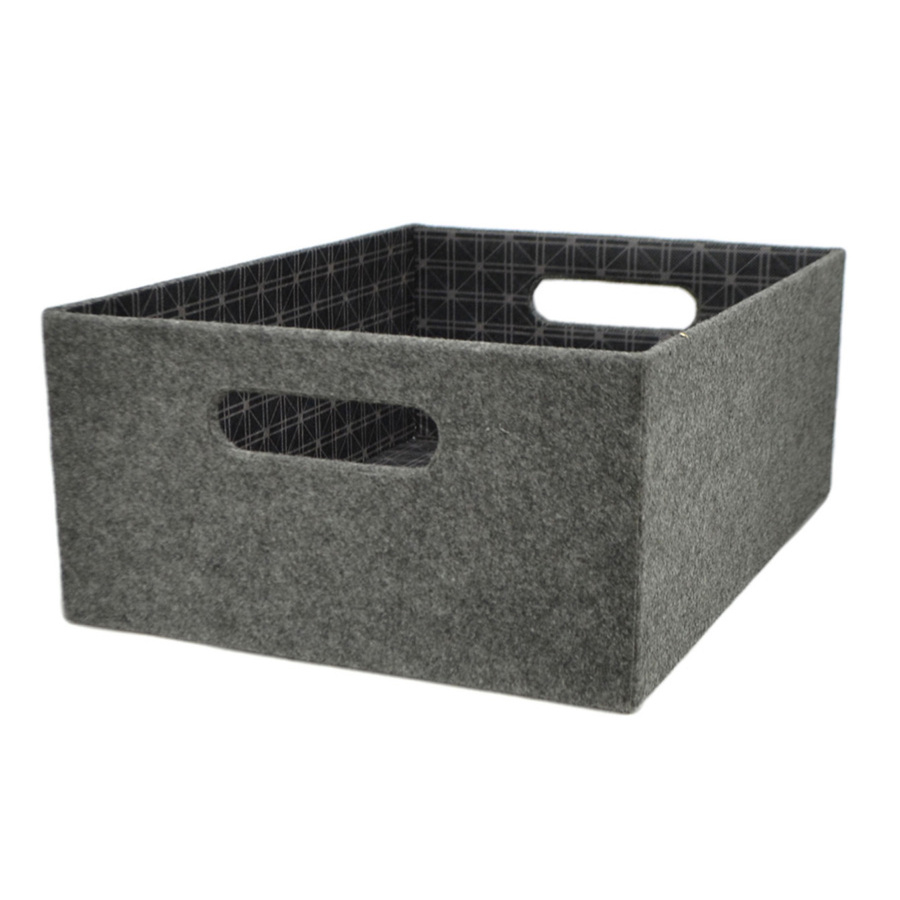 Allen Roth 1069 In W X 55 In H X 1425 In D Grey Fabric Bin At for sizing 900 X 900