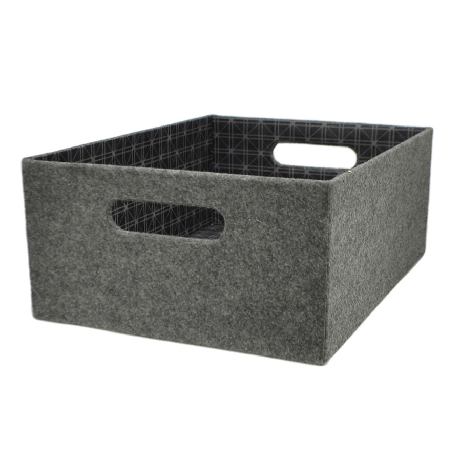 Allen Roth 1069 In W X 55 In H X 1425 In D Grey Fabric Bin At throughout measurements 900 X 900