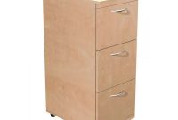 Alpine 3 Drawer Filing Cabinet 500 X 600 X H1020mm Birch inside proportions 1200 X 1200