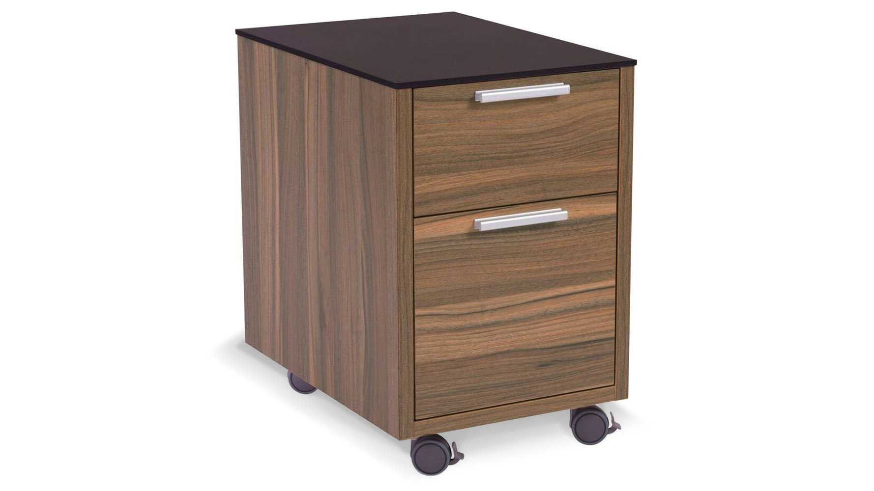 Alston 2 Drawer Walnut Melamine Filing Cabinet Zuri Furniture with size 1778 X 1000