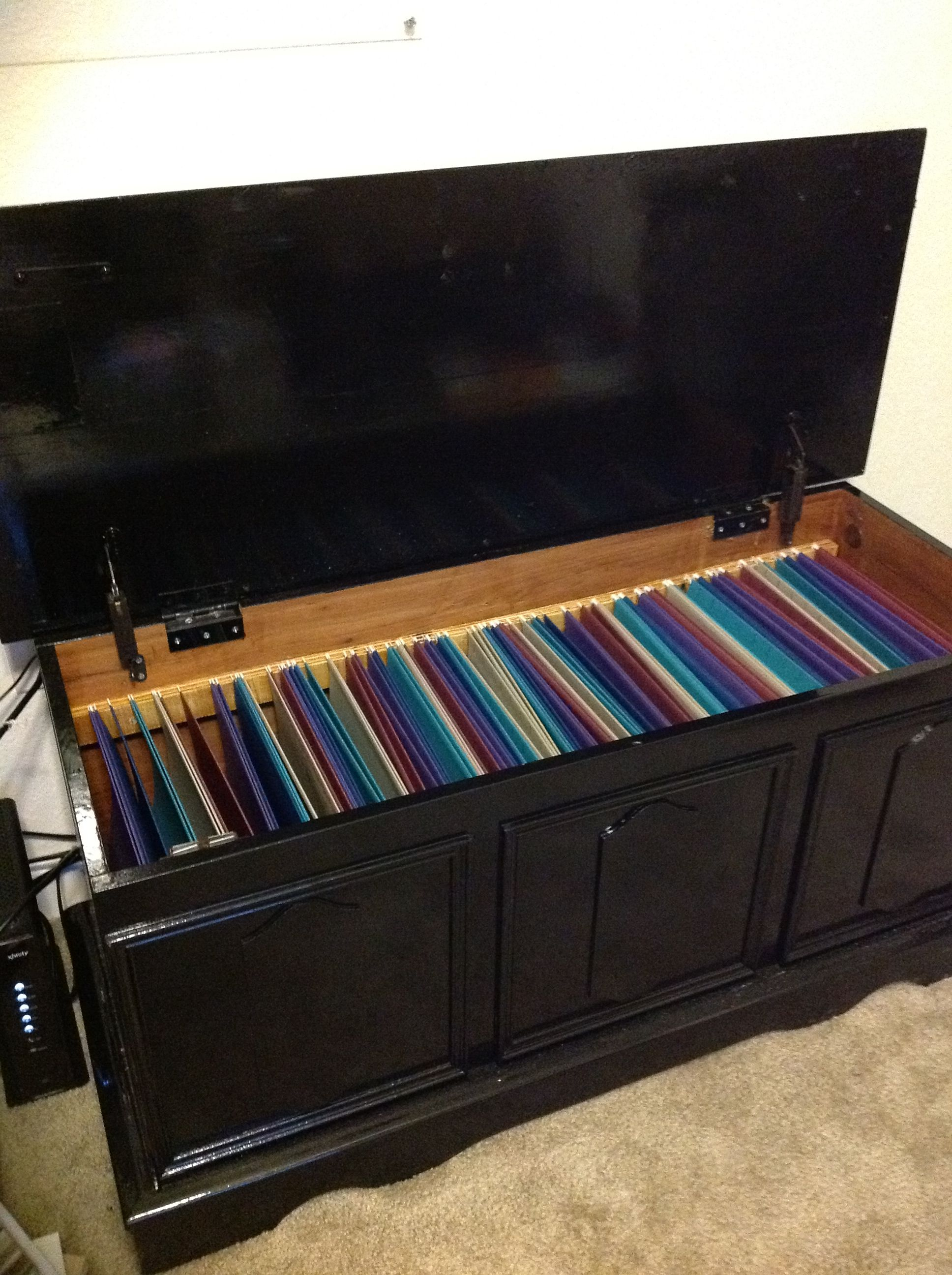 An Old Hope Chest Turned Into A Filing Cabinet Took Forever But in sizing 1936 X 2592