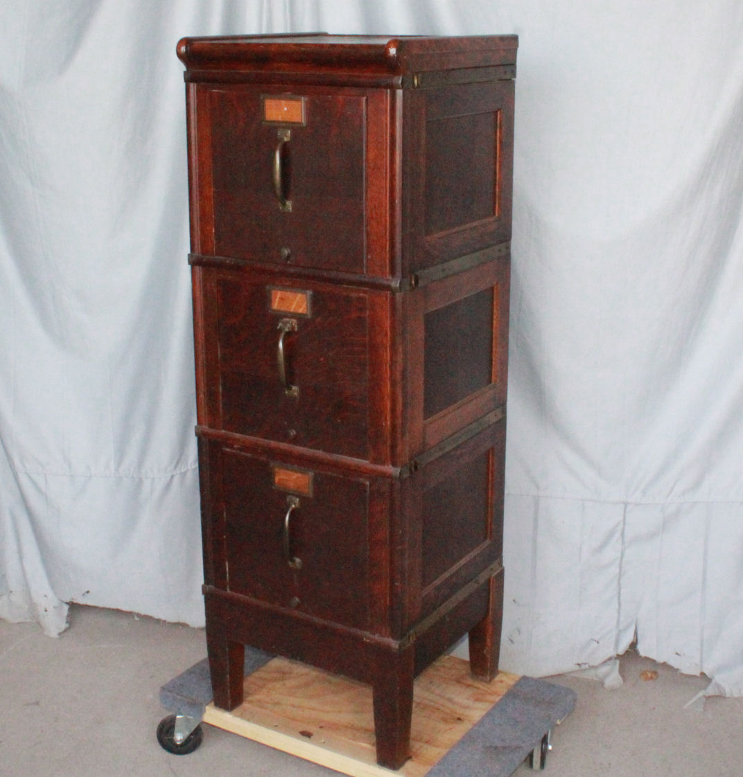 Antique Oak Sectional File Cabinet Globe with regard to sizing 1072 X 1122