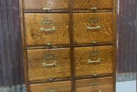 Antique Solid Oak Mission Style Filing Cabinet 8 Drawer Home Etsy within size 794 X 1059