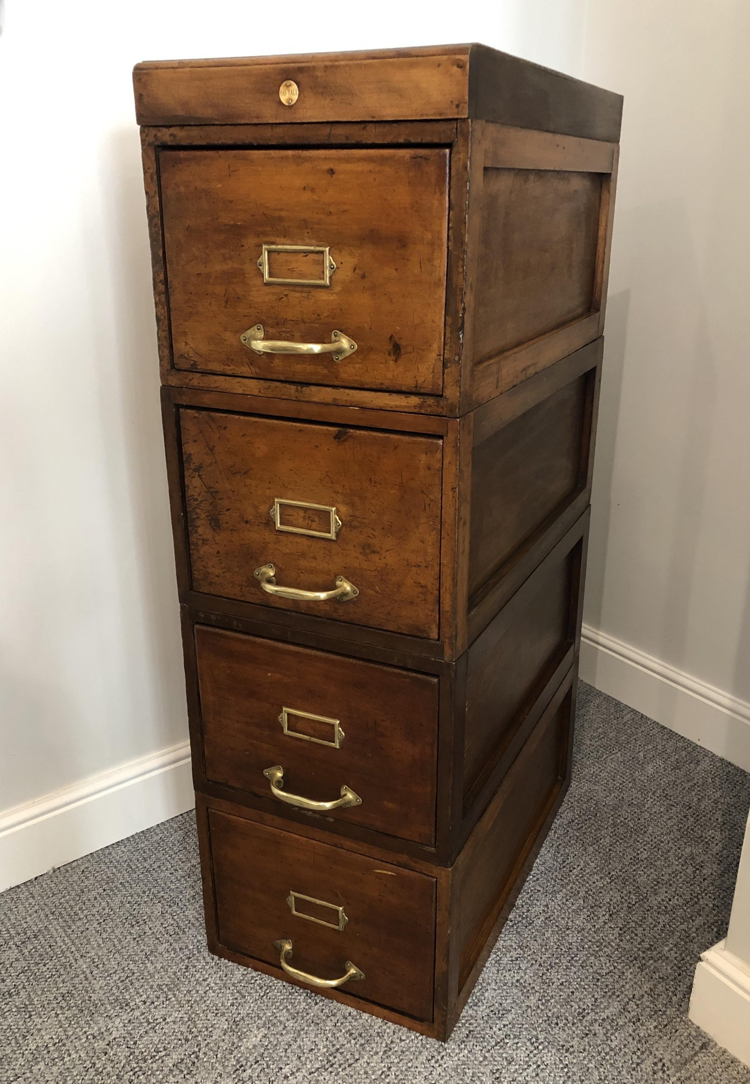 Antique Vintage Stacking Wooden Filing Cabinet Drawers 595698 in proportions 2500 X 3612