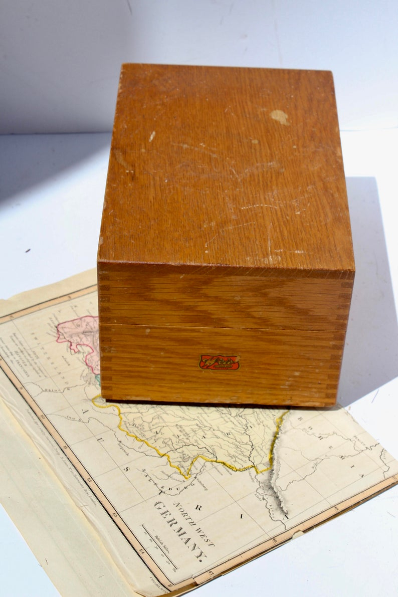 Antique Weiss Library Card File Cabinet Vintage Oak File Box Etsy in dimensions 794 X 1191