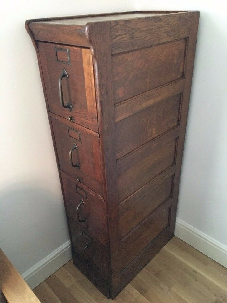 Antique Wooden File Cabinet In Islington London Gumtree throughout measurements 768 X 1024
