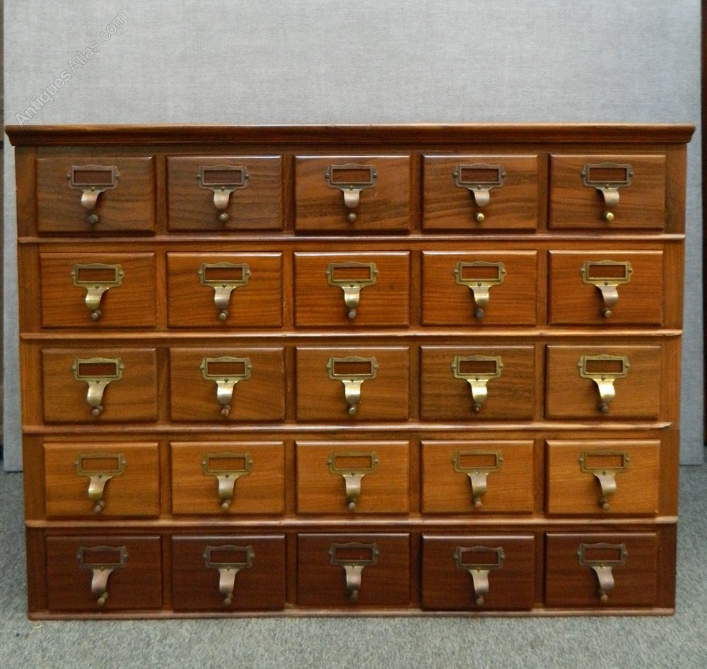 Antiques Atlas 25 Drawer Index Filing Cabinet inside sizing 1000 X 946