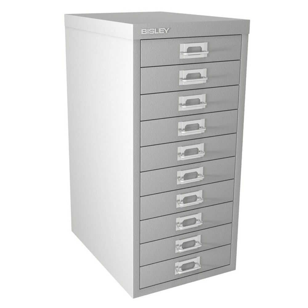 Aof Chalk White 10 Drawer Bisley Multi Drawer Cabinets Cd Dvd regarding size 1000 X 1000