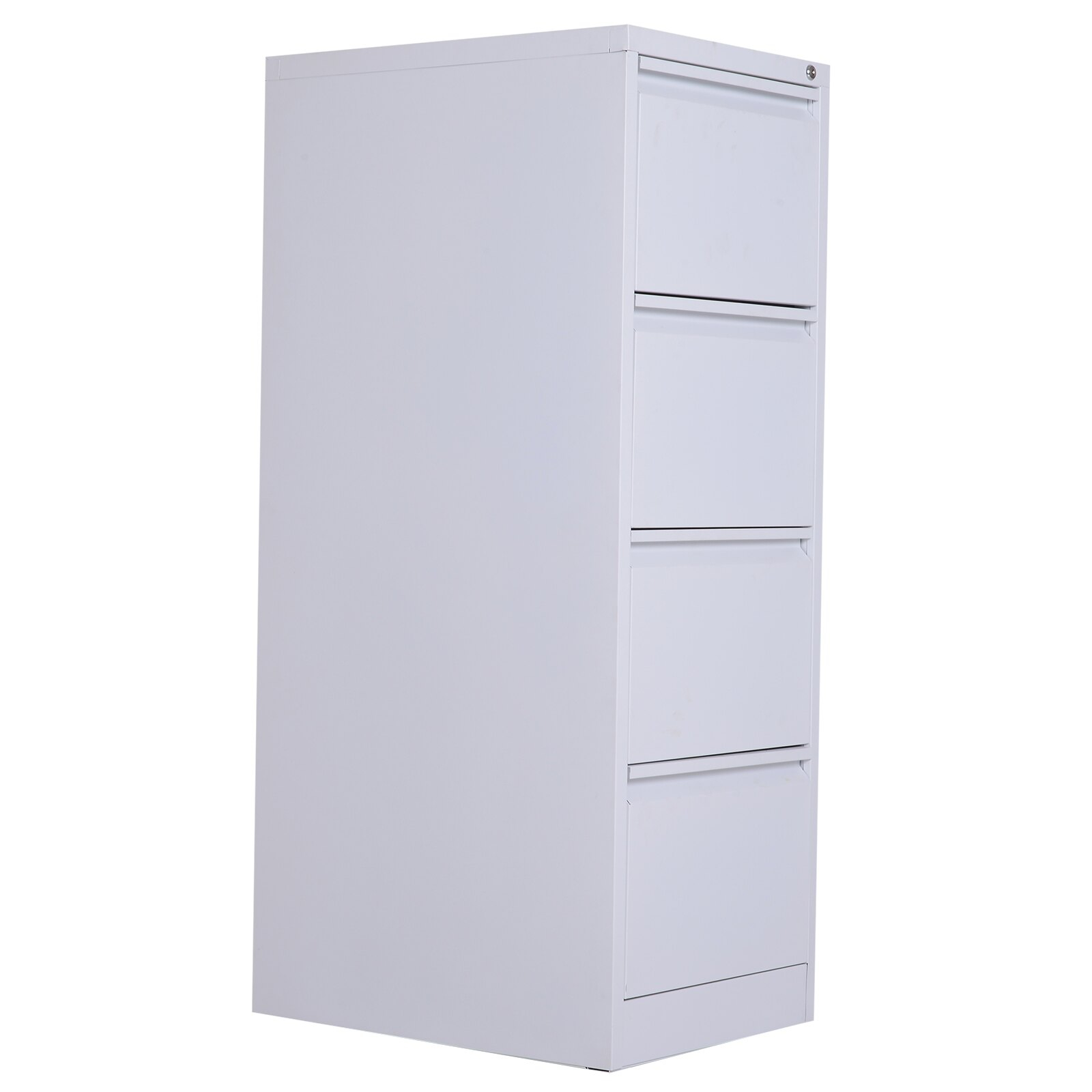 Aosom Vinsetto Metal 4 Drawer Vertical Locking Filing Cabinet with regard to proportions 1600 X 1600