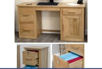 Arden Solid Oak Furniture Desk And Filing Cabinet Package Home Office intended for proportions 1000 X 1000