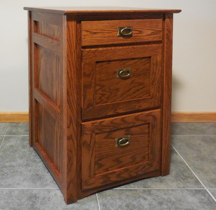 Authentic Mission Style Solid Oak 3 Drawer Filing Cabinet The Oak in sizing 910 X 886