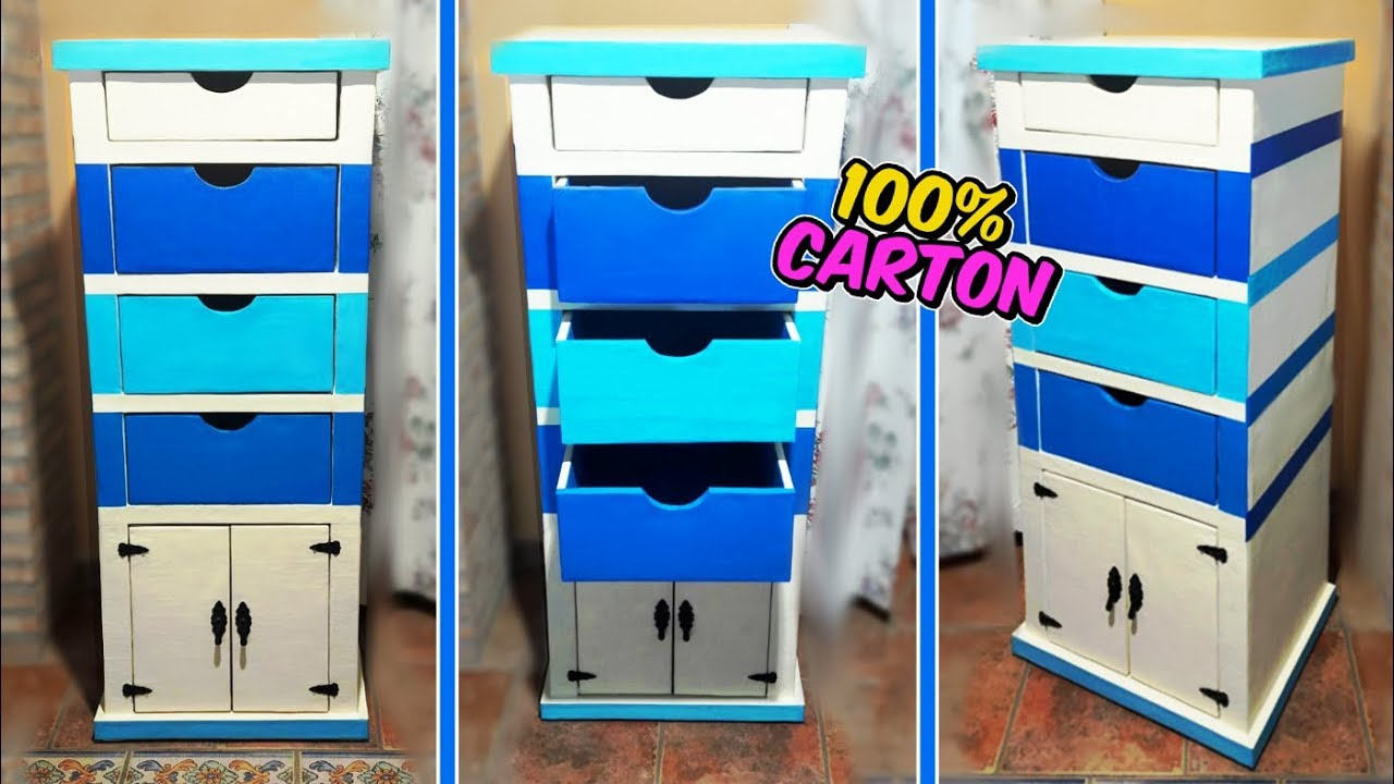 Awesome Crafts That You Can Do With Cardboard Filing Cabinet With Drawers Diy Mr Diy in measurements 1280 X 720