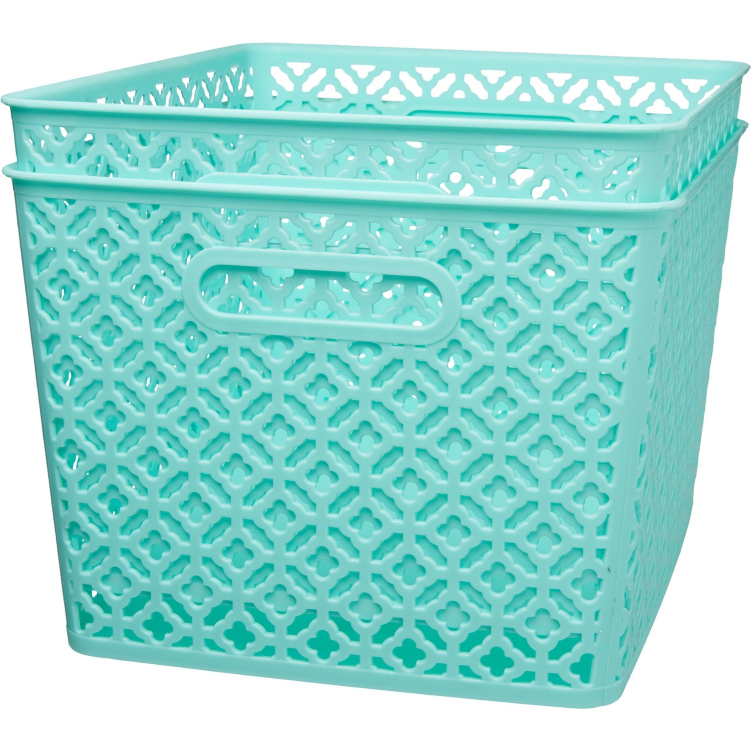 Azzure Mint Green Storage Bins 2 Pack Save 31 with regard to measurements 1500 X 1500