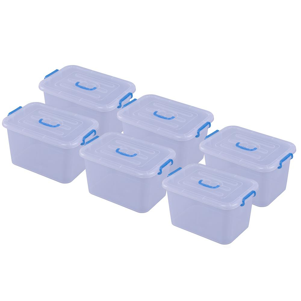 Basicwise 536 Gal Large Clear Storage Container With Lid And intended for proportions 1000 X 1000