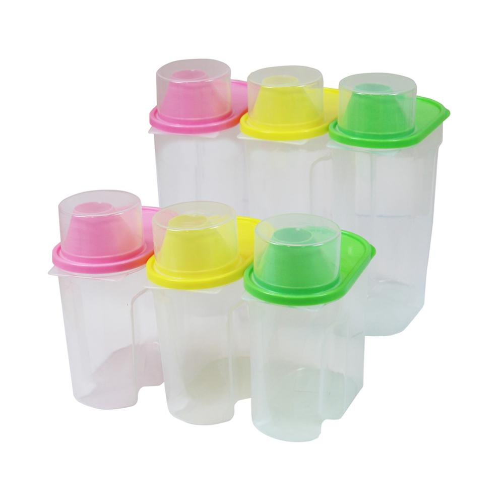 Basicwise Bpa Free Plastic Food Saver Kitchen Food Cereal Storage pertaining to sizing 1000 X 1000