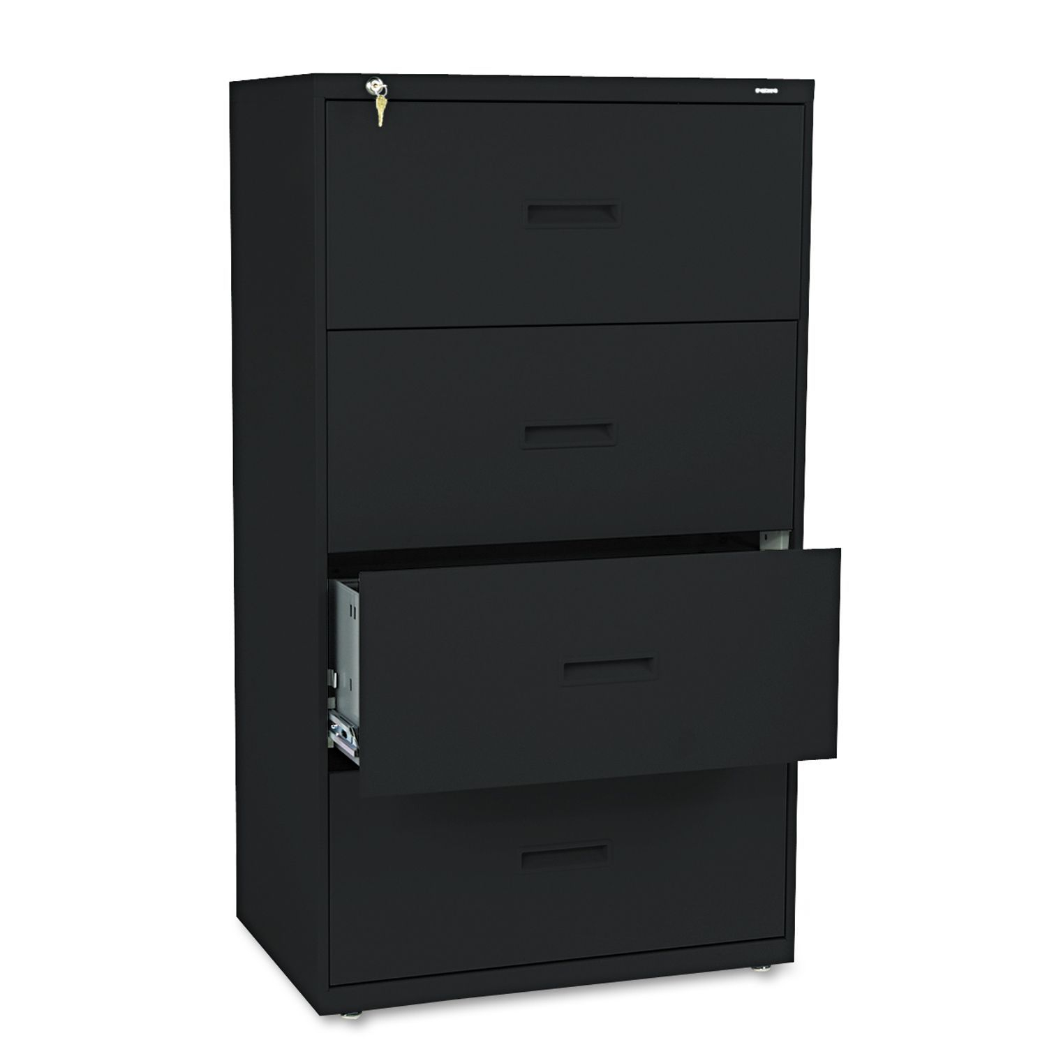 Basyx Hon 400 Series Lateral File Cabinet 4 Drawer Letter for dimensions 1500 X 1500