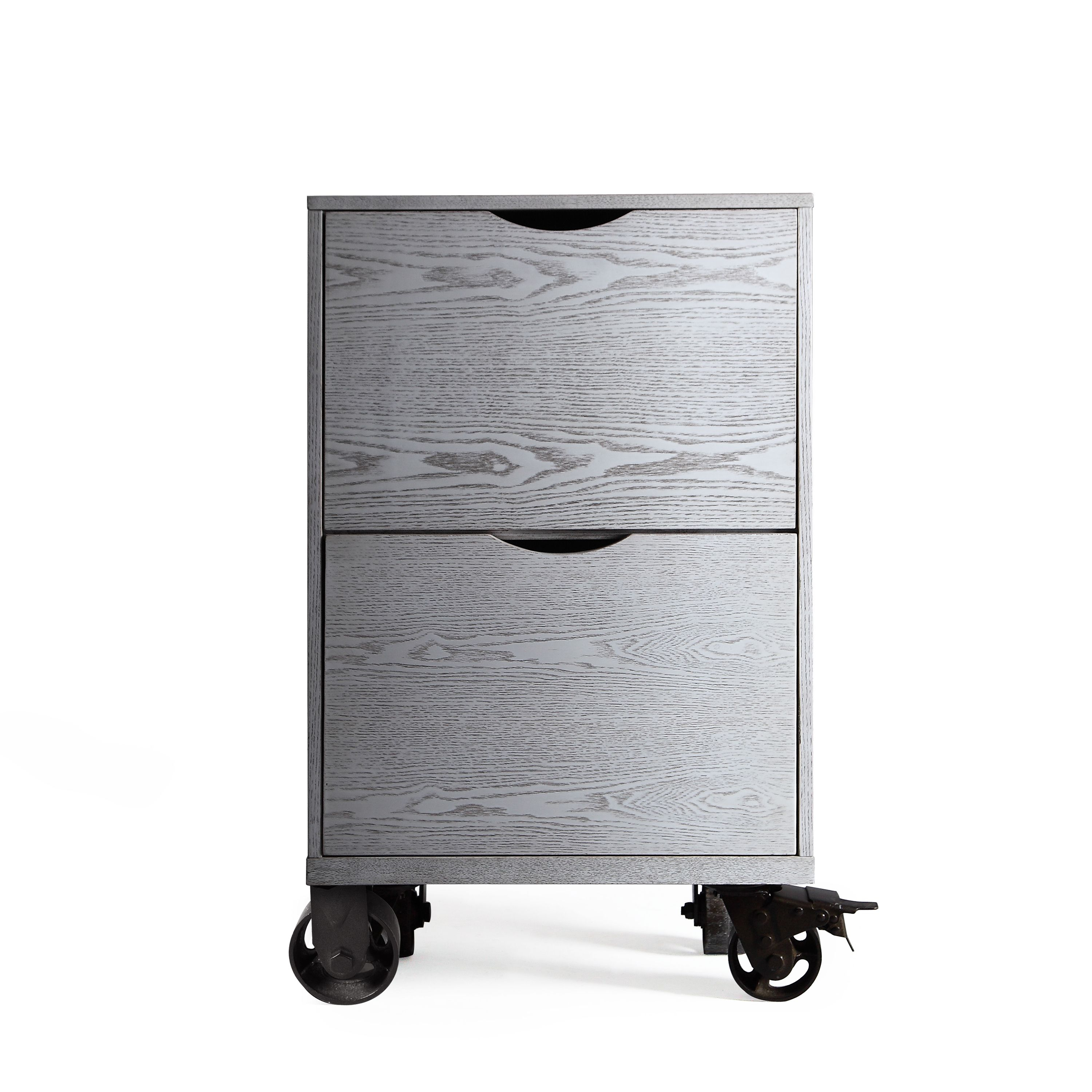 Bauer Single Drawer Base On Casters Smoke Grey Home Office intended for measurements 3000 X 3000