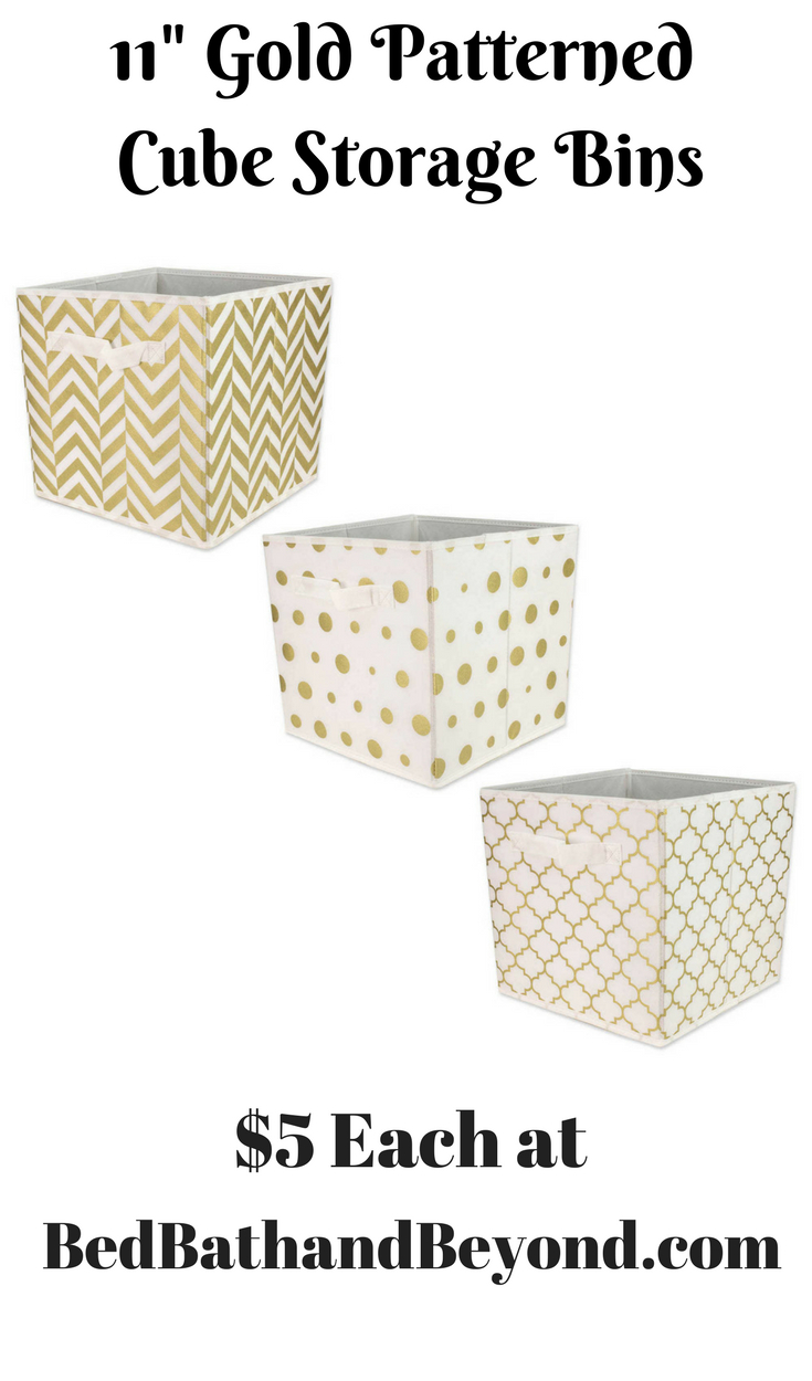 Bed Bath Beyond Storage Bins And Gold Patterned Fabric Cube with dimensions 735 X 1250