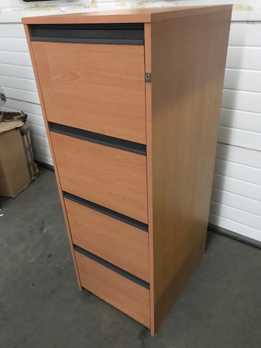 Beech Wood 4 Drawer Filing Cabinet Luof pertaining to measurements 900 X 1200
