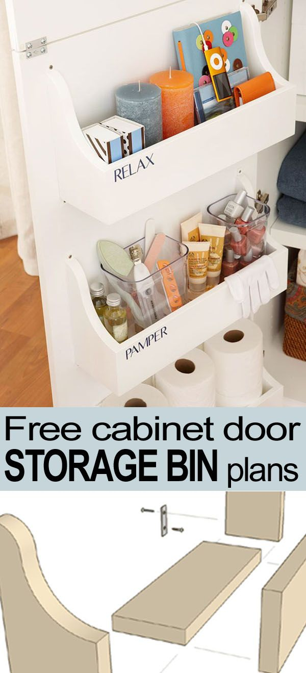 Behind The Door Diy Storage Bins Plans Instructions Share Your for proportions 600 X 1319