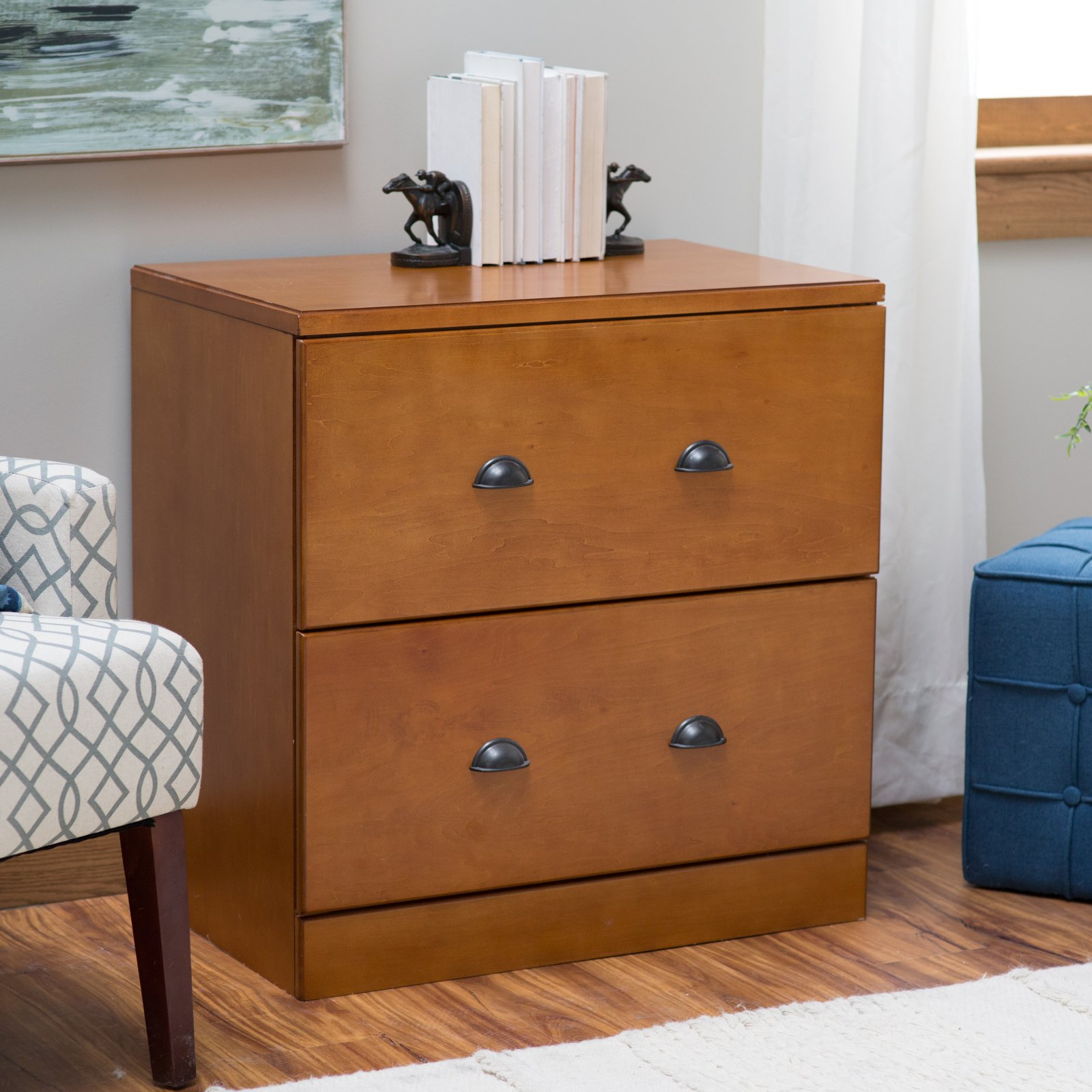 Belham Living Cambridge Lateral Wood File Cabinet Light Oak throughout dimensions 1600 X 1600