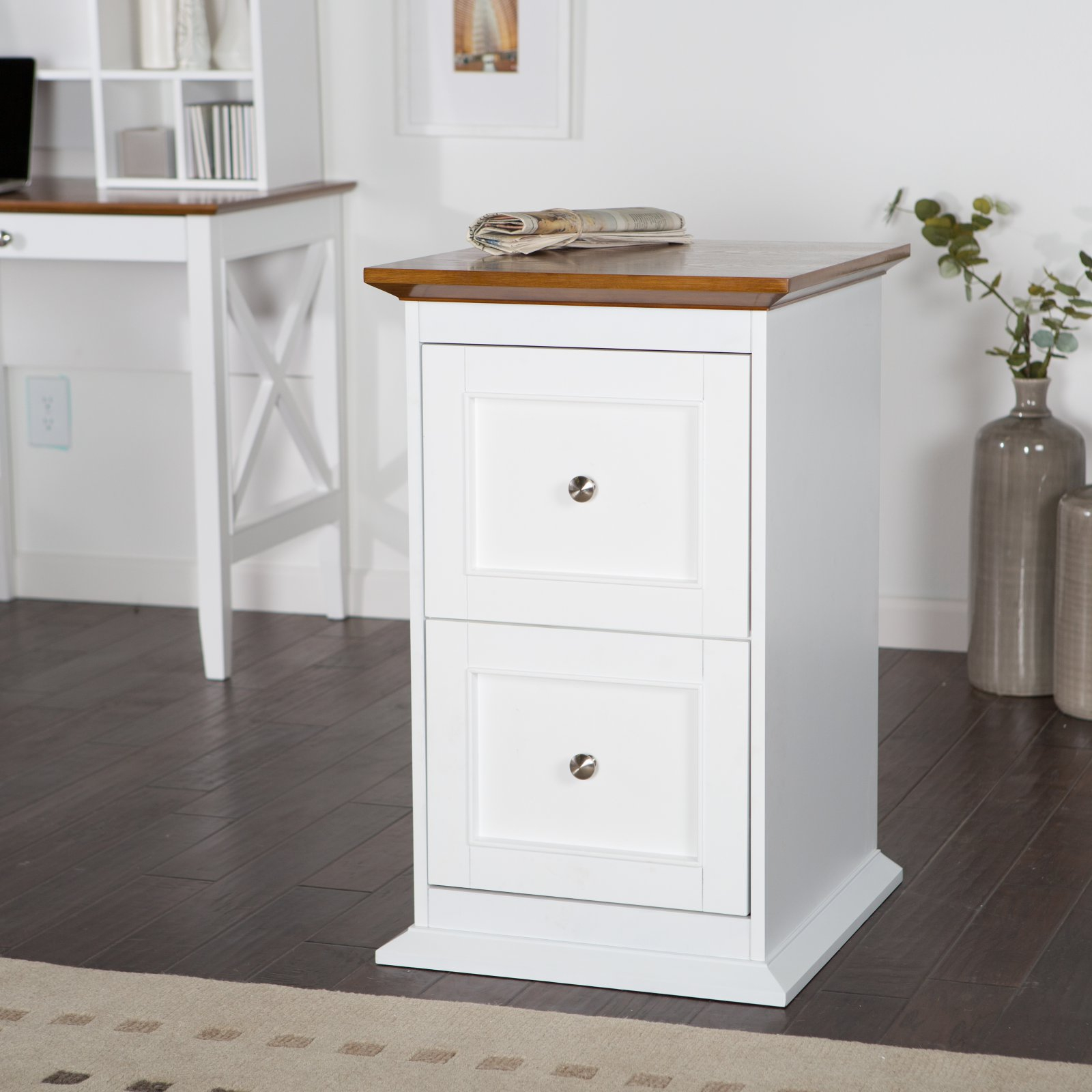 Belham Living Hampton 2 Drawer Wood File Cabinet Whiteoak with regard to dimensions 1600 X 1600