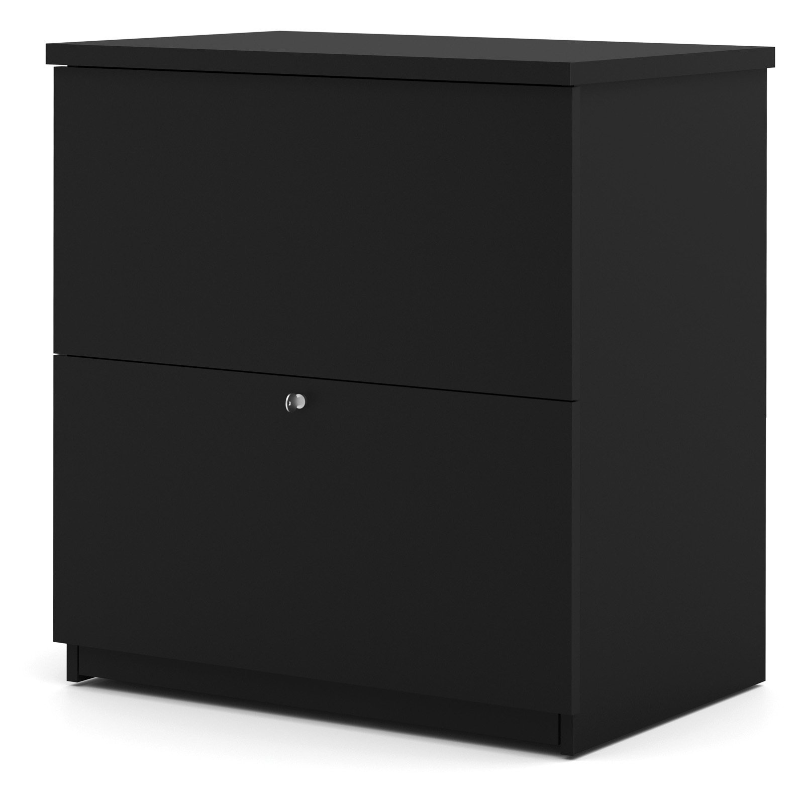 Bestar 2 Drawer Lateral Wood Lockable Filing Cabinet Black with dimensions 1600 X 1600