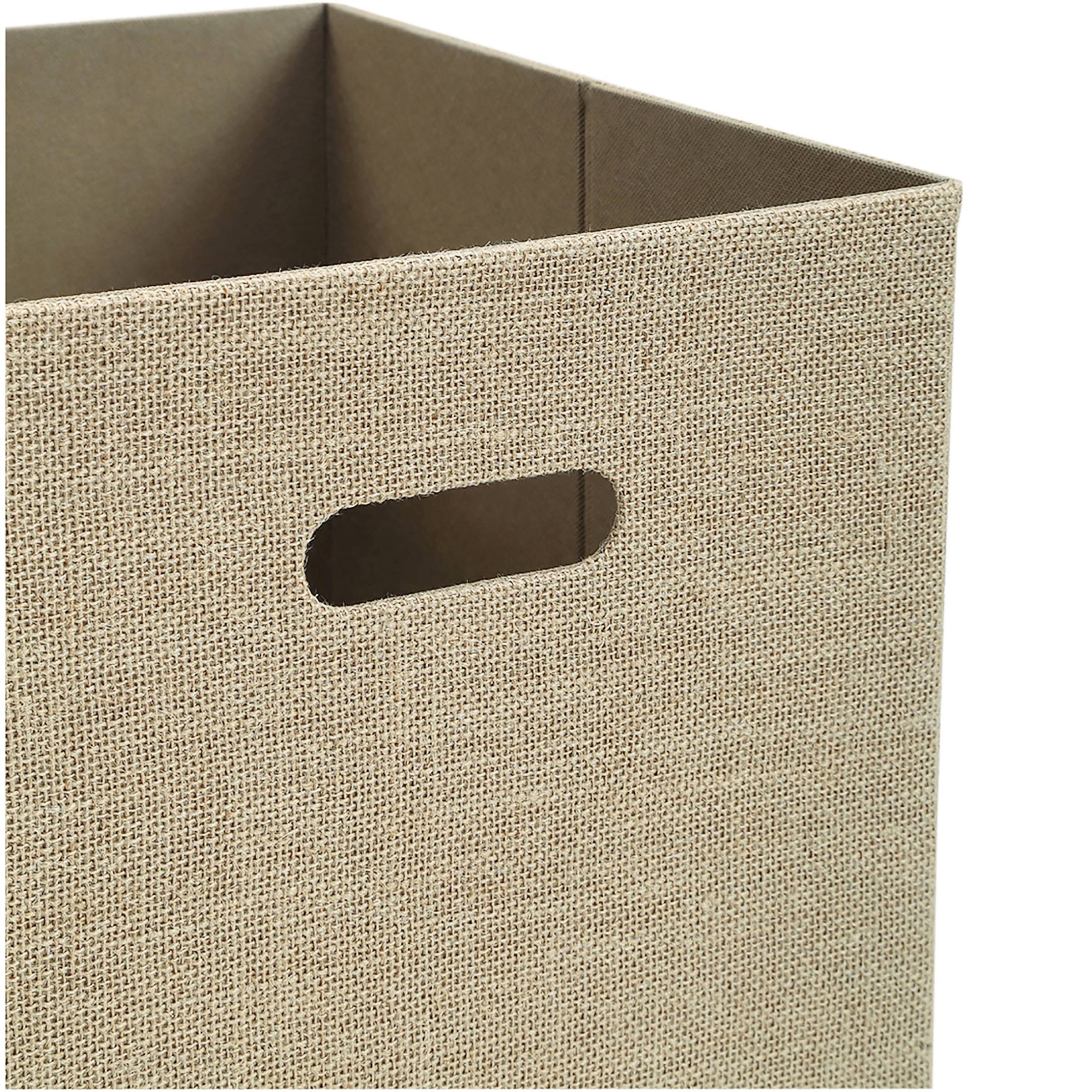 Better Homes And Gardens Burlap Storage Bin Rustic Tan Exterior with regard to sizing 2400 X 2400