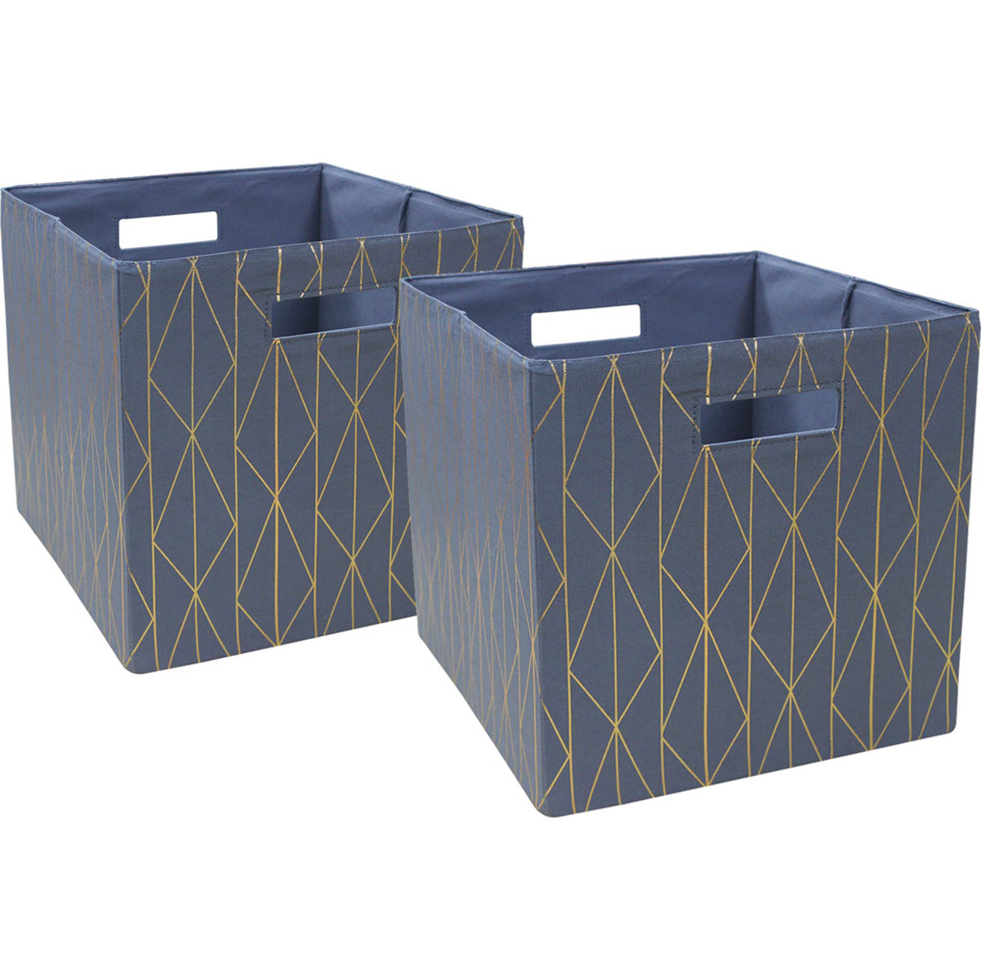 Better Homes And Gardens Fabric Cube Storage Bins 1275 X 1275 Set Of 2 Multiple Colors with dimensions 2000 X 1944