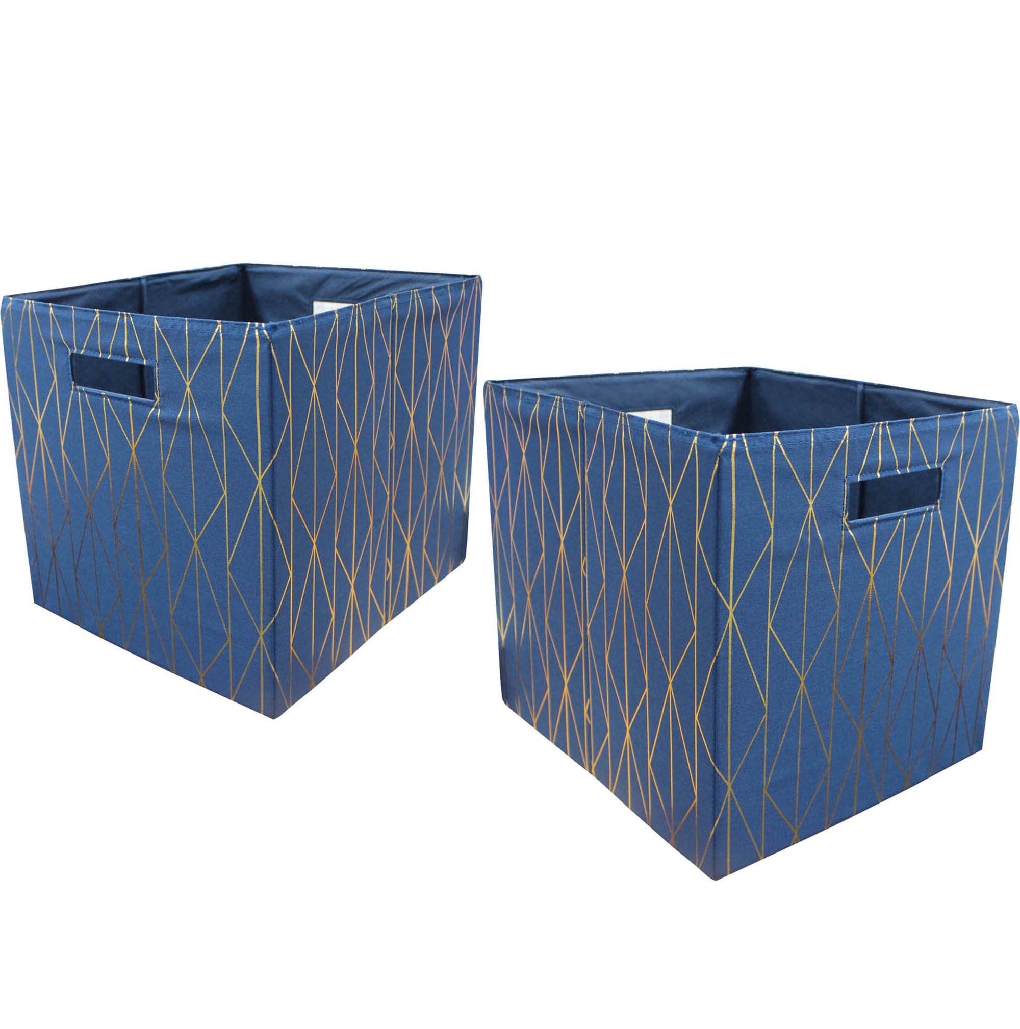 Better Homes And Gardens Fabric Cube Storage Bins 1275 X 1275 Set Of 2 Multiple Colors with regard to size 2000 X 2017