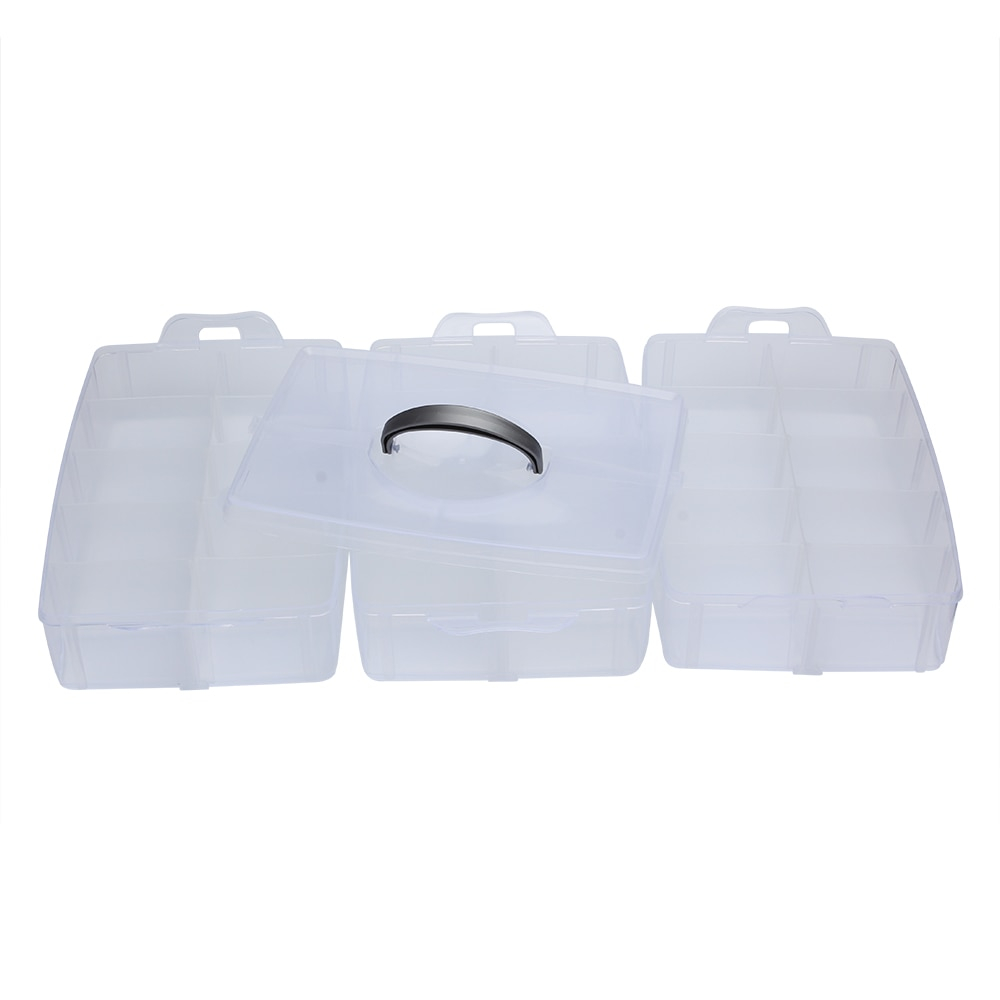 Big Sized Clear Plastic Storage Box Creative Three Layers Removable with regard to sizing 1000 X 1000