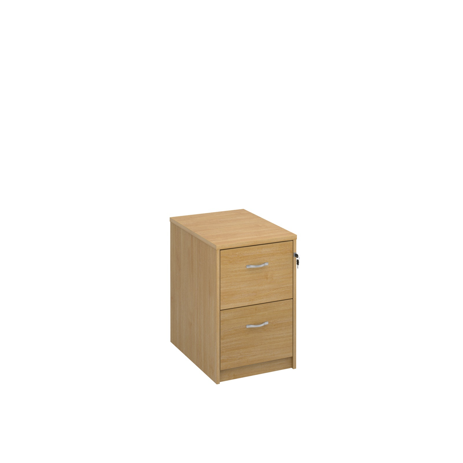 Bimi Ready Built 2 Draw Lockable Wood Filing Cabinet Oak in sizing 1600 X 1600