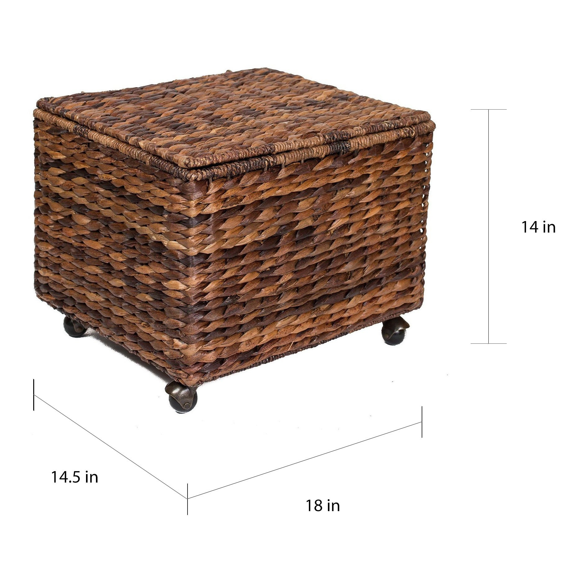 Birdrock Home Espresso Seagrass Rolling File Cabinet for dimensions 1839 X 1839
