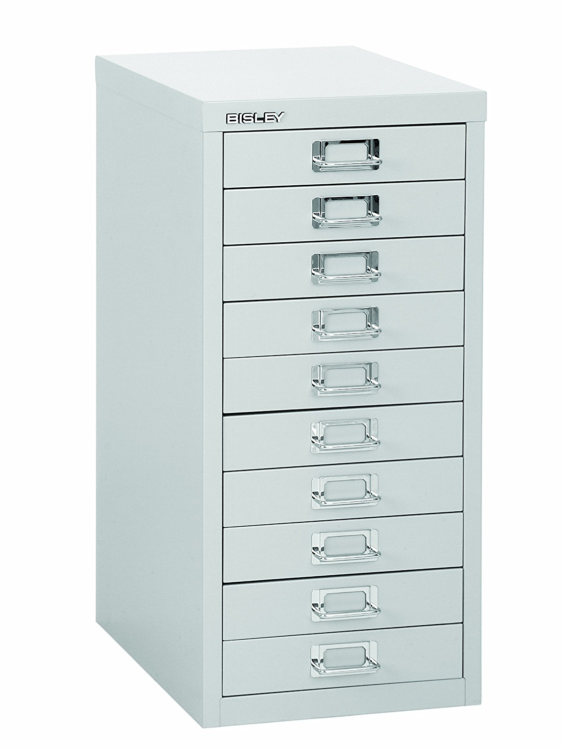 Bisley 10 Drawer A4 Cabinet Grey H2910nl 073 The Office Centre regarding measurements 1125 X 1500