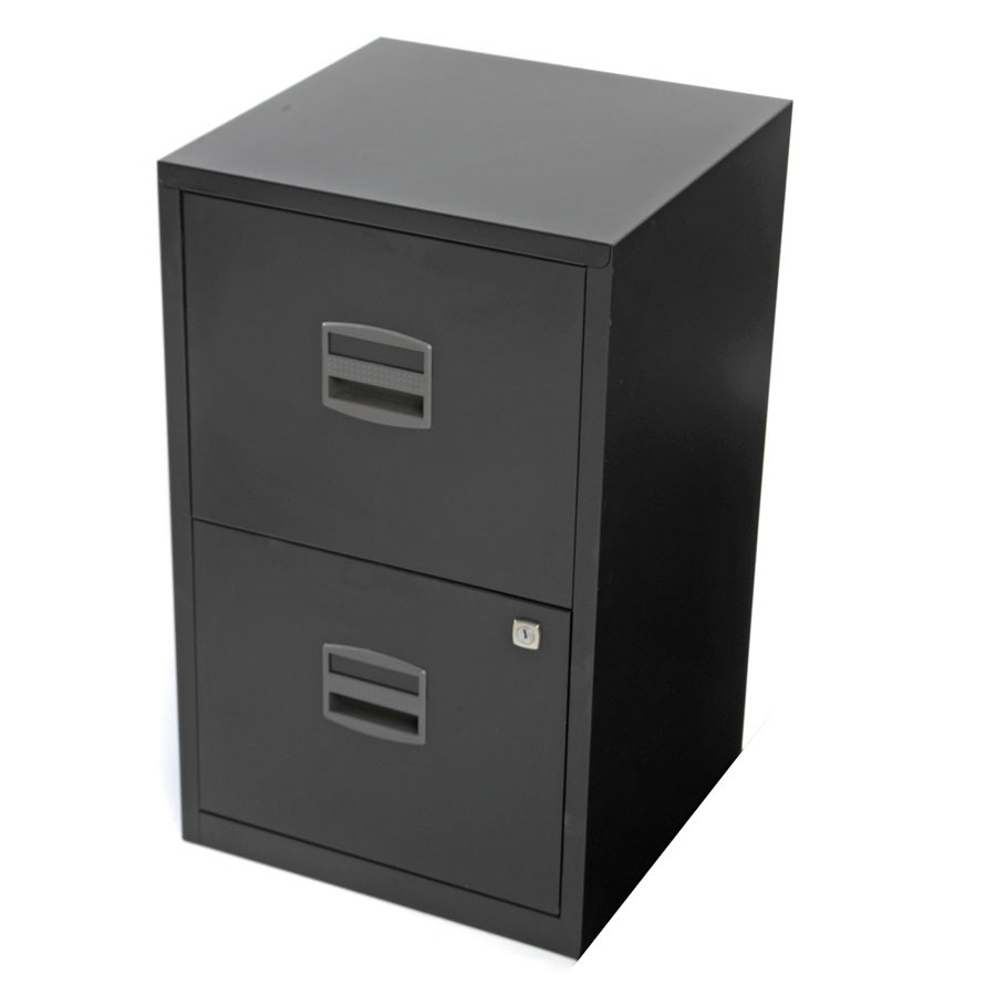 Bisley 2 Drawer A4 Metal Filing Cabinet Black Robert Dyas regarding size 900 X 900