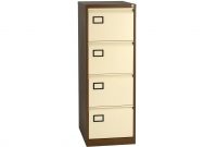 Bisley 4 Drawer Filing Cabinet Foolscap Coffee Cream Filing in measurements 1890 X 1540