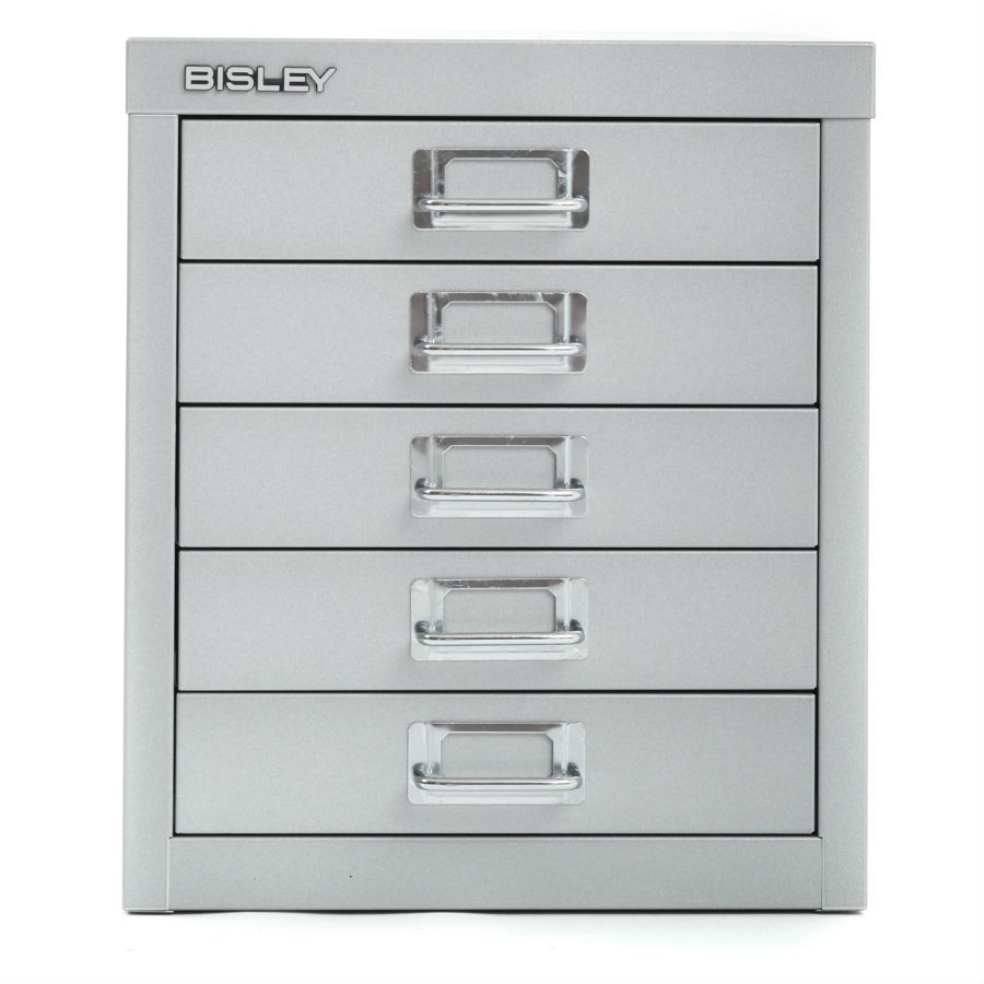 Bisley 5 Drawer Desktop Filing Cabinet Silver Robert Dyas intended for dimensions 900 X 900