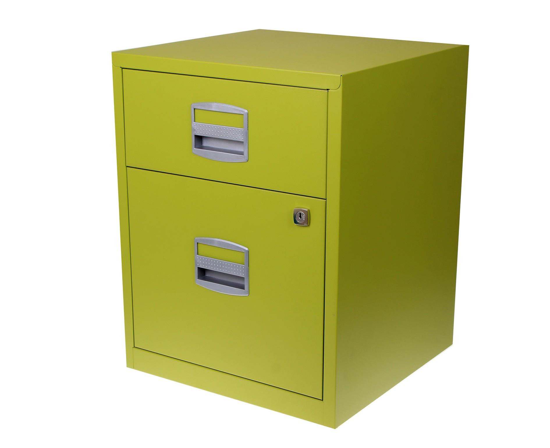 Bisley A4 2 Drawer Filing Cabinet On Wheels Green for proportions 1890 X 1540